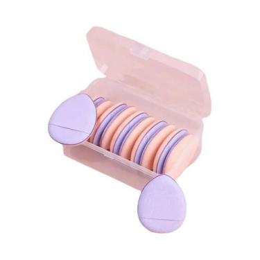 Imagem de Mini Esponja Aplicadora De Maquiagem Para Base, Pó Compacto, BB Cream 