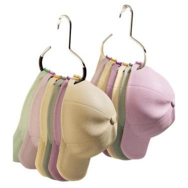 Imagem de Kit Gancho 2 Cabide para Boné Gravata Cinto Alça Bolsa - Vitrine