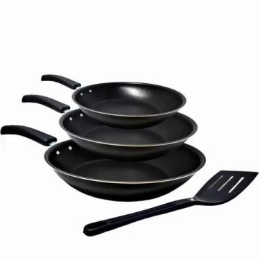 Imagem de Conjunto Frigideira Antiaderente Color n16, 18 e 22 + 1 Espátula de Ny
