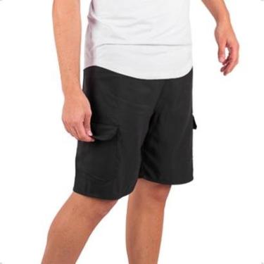 Imagem de Bermuda Masculina Short Cargo Esportivo Tactel Liso Treino Academia-Masculino