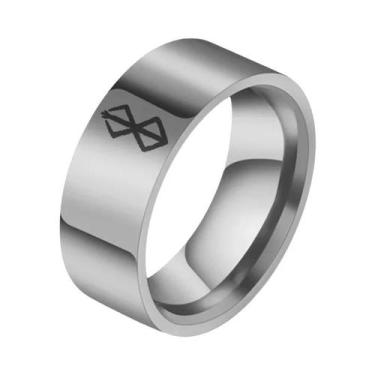 Imagem de Anéis De Role-playing De Aço Titânio Estilosos Com Personagens De Anim