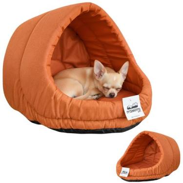Imagem de Cama Iglu Suede Luxo Caes Gato Lavavel Caminha Terracota P - Maxximo P