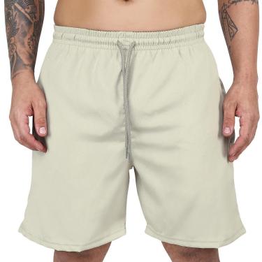 Imagem de Short Academia Masculino Praia Com Lycra Tactel Liso Bermuda-Masculino