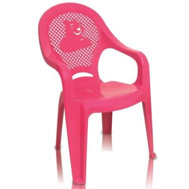 Imagem de Cadeira Infantil Plástica Rosa Conforto e Segurança Para os Pequenos A