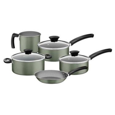 Imagem de Jogo De Panelas Tramontina Michigan Em Alumínio Starflon Max 5 Peças V