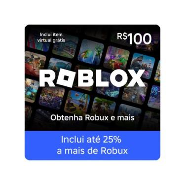 Imagem de Cartão Presente Digital R$100,00 Roblox 100BRL