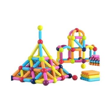Imagem de Conjunto De Blocos Magnéticos Montessori Para Crianças, Brinquedos Edu