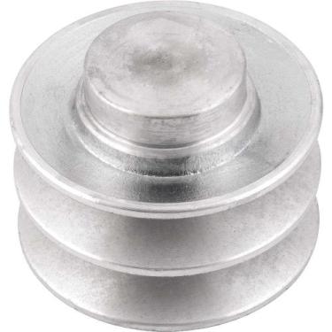 Imagem de Polia de Alumínio 2 Canais, Perfil B, 80 mm, sem Furo Vonder