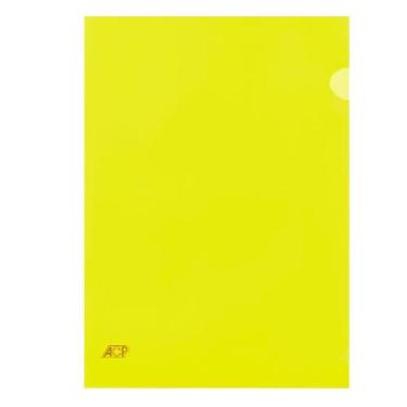 Imagem de Kit Pasta em L A4 Acp Protetor Documentos C/10 unidades, Amarelo