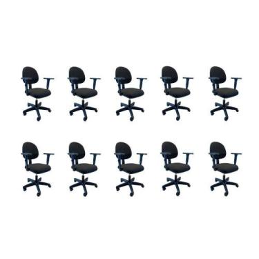 Imagem de Kit 10 Cadeiras De Escritório Oficial Operativa - Oficial Webshop
