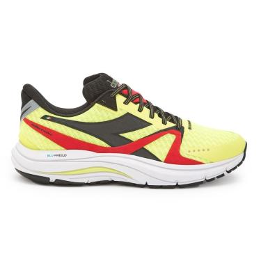 Imagem de Tênis Esportivo Diadora Mythos Blushield 8 Vortice Amarelo Masculino GIALLO FL DD/NRO/RSSO FERRARI 4-Masculino