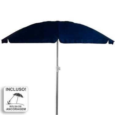Imagem de Guarda-Sol Premium Zaka Alumínio 2.5 metros Marinho Grande Reforçado