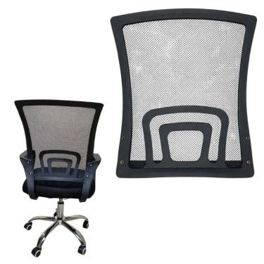 Imagem de Encosto Cadeira Escritorio Ergometrica Suporte Lombar Resistente Reparo Trabalho Estudo Casa Resistente