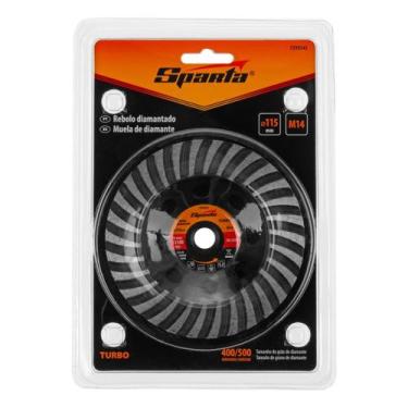 Imagem de Rebolo Diamantado Turbo 115mm Rosca M14 Sparta