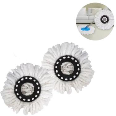 Imagem de 2 Refil Mops 360 Esfregão Giratório Spin Fit Balde - Uni