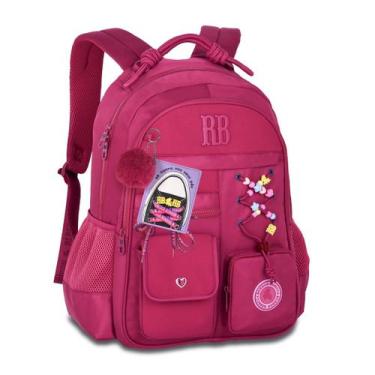 Imagem de Mochila de Costas Rebecca Bonbon Beaded Fun RB27422 Grande Juvenil Com