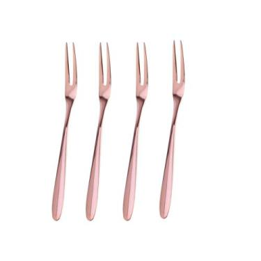 Imagem de Conjunto de Garfos para Petiscos Garfinhos para Aperitivos Frutas Inox