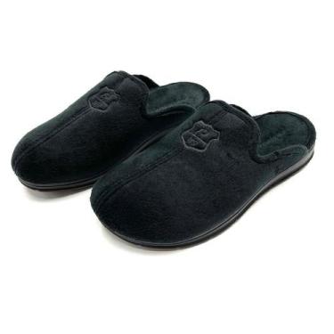 Imagem de Chinelo Pegada Pantufa Atoalhado Masculino, 42, Preto
