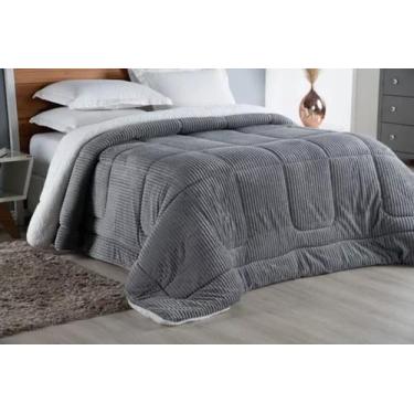 Imagem de Cobredom Canelado King Edredom Sherpa Lã De Carneiro Macio - Guilherme