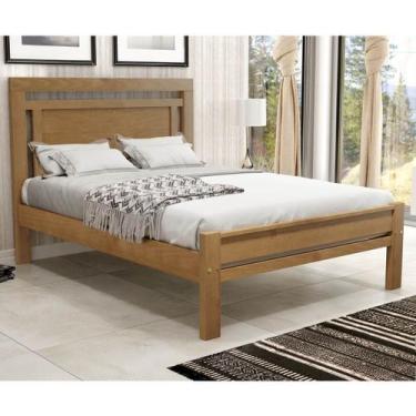 Imagem de Cama de Casal 197cm x 146cm Imbuia Paris Madeira Pinus - Cavazotto