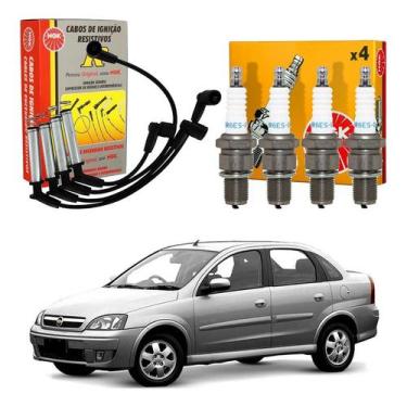Imagem de Kit Vela Cabo Ngk Corsa Novo Sedan 1.0 Gasolina 2003 A 2005