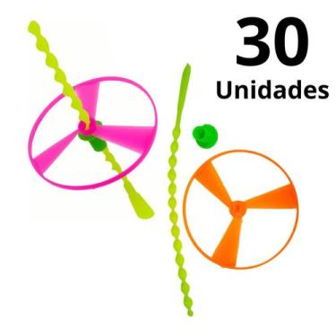 Imagem de Kit 30 Girocópteros Brinquedo Infantil Voador Super Hélice - MinutoBab