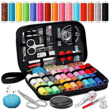 Imagem de Kit de Costura Doméstica 135 Peças com Bolsa Zíper Completa - Minutoba