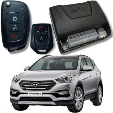 Imagem de Alarme linha hyundai com chave canivete e bloqueador veicular completo