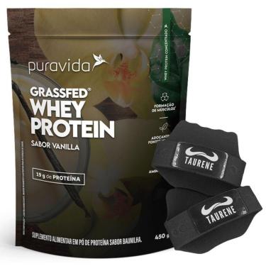 Imagem de Whey Protein Concentrado Baunilha 450g Luva - PuraVida-Unissex
