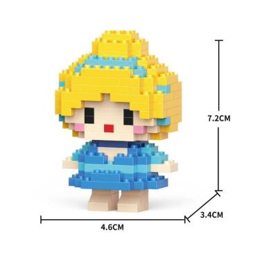 Imagem de Brinquedo Blocos de Montar Infantil W2601-25 Educativo com Animais em Plástico ABS Ecol...