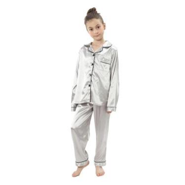 Imagem de Conjunto De Pijamas Para Crianças E Adolescentes, Meninas E Meninos, R