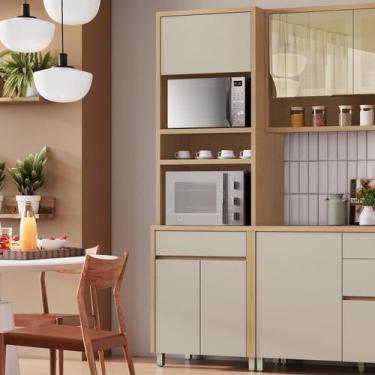 Imagem de Paneleiro 3 Portas 1 Gaveta Torre Quente Nesher Condessa 100% Mdf - Ne