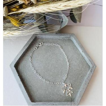 Imagem de Pulseira Pingente Menina - Bea Pratas