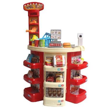 Imagem de Supermercado infantil com carrinho de compra - importway