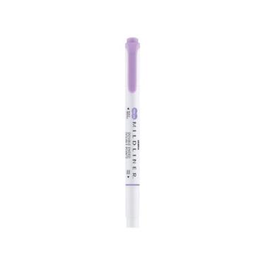 Imagem de Marca-texto Zebra Newpen Mildline Ponta Dupla Violet