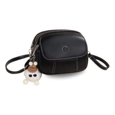 Imagem de Bolsa De Couro Ecológica Cinza Feminina O Baú Transversal - Alwy