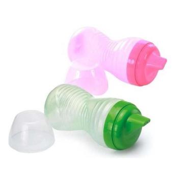 Imagem de Copo Infantil com Tampa 325ml Plasduran, Rosa