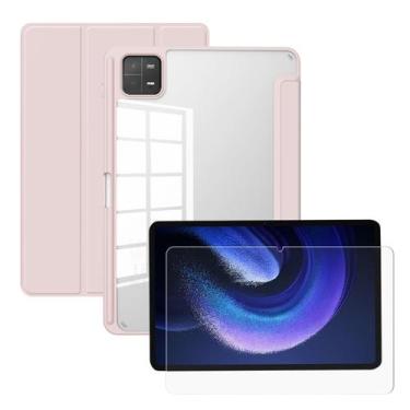 Imagem de Capa Fundo Acrílico Não Amarela Para Xiaomi Pad 6 + Película - TECH KI