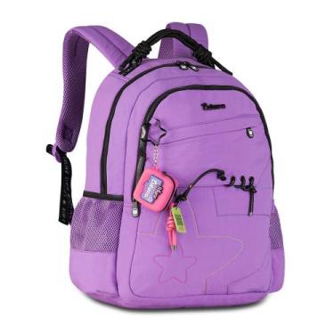 Imagem de Mochila De Costas Luluca Infantil Juvenil Escolar Lu27030 - Clio, Roxo