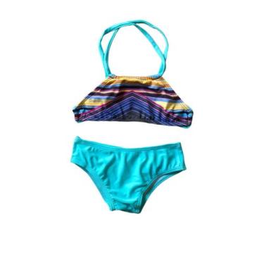 Imagem de Biquíni Infantil Cropped - Multmix, Azul, PP