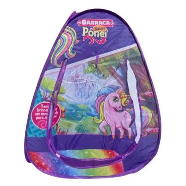 Imagem de Barraca Infantil Tenda Cabana Dobravel Unicornio ou Dinossauro Menina 