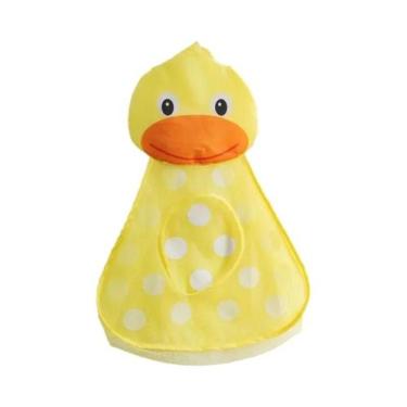 Imagem de Bolsa De Armazenamento Para Brinquedos De Banho Brancos Com Ventosas F