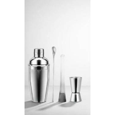 Imagem de Kit Coqueteleira Inox 4 Peças P/ Drinks - Congratulations Store