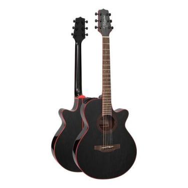 Imagem de Violao Takamine Aço Eletroacustico Gf49ce Cb & Tp3g Cosmic Black