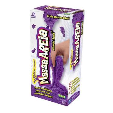 Imagem de Massa areia colorida - kinetic sand - roxo - sunny