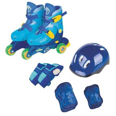 Imagem de Patins Triline - 2-1 - Ajustável - 26 a 29 - Azul - Fenix
