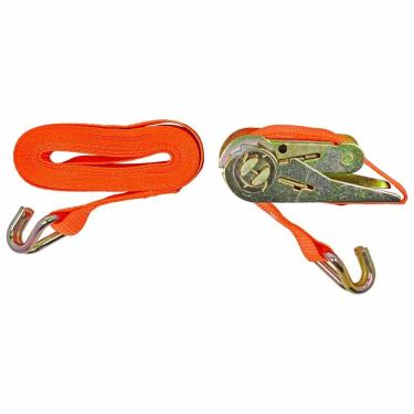 Imagem de Cinta de Carga Jogo Cinta e Catraca 25MM 4,6M 500KG com Catraca Ergonômica e Gancho Tipo J Worker