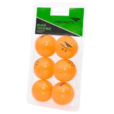 Imagem de Kit 6 Bolas Penalty Tênis de Mesa XXIII (Ping Pong) Original -, Laranj