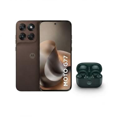 Imagem de Kit Motorola Moto G77 256GB 5G Câmera 108MP + Moto Buds Loop Sound by Bose