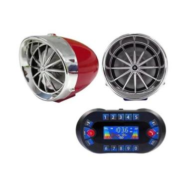 Imagem de Amplificador De Som Bluetooth Para Motocicleta, 2.1A, USB, MP3 Player,